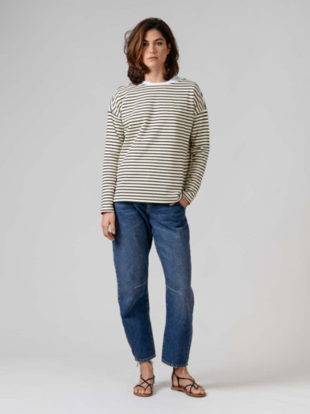 Jersey Rayas Algodón Raya Negra