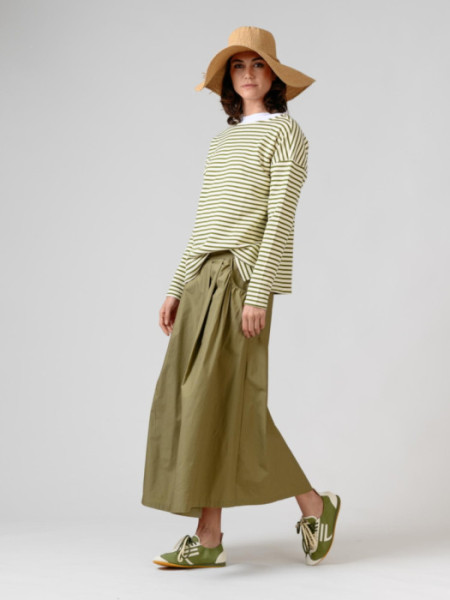 Jersey Rayas Algodón Raya Verde