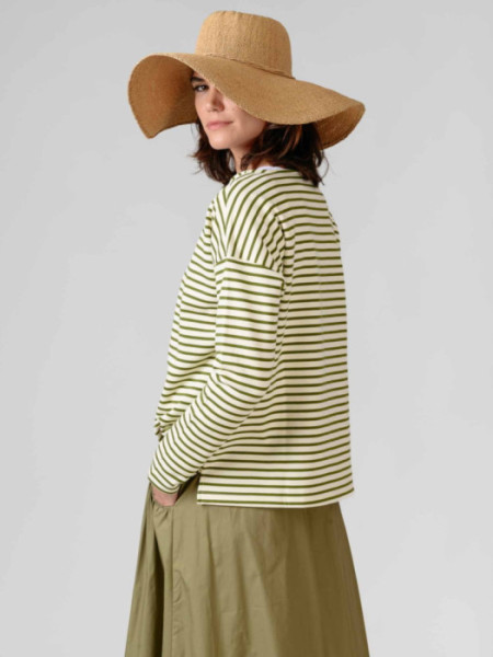 Jersey Rayas Algodón Raya Verde