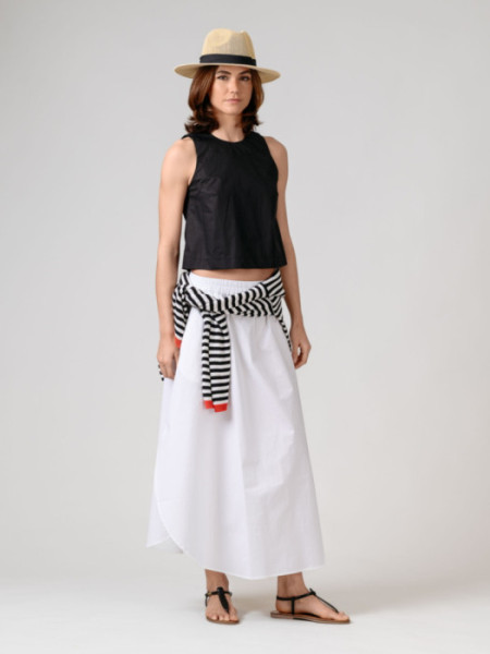 Top Algodón Sin Mangas Negro