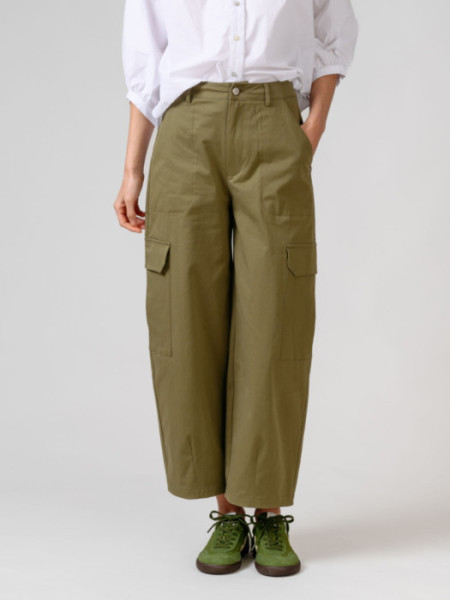 Pantalón Cargo Algodón Verde