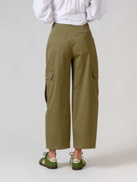 Pantalón Cargo Algodón Verde