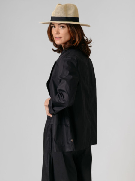 Americana Algodón Cruzada Negro