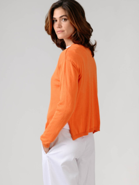 Jersey Duero Fino Cuello Pico Naranja