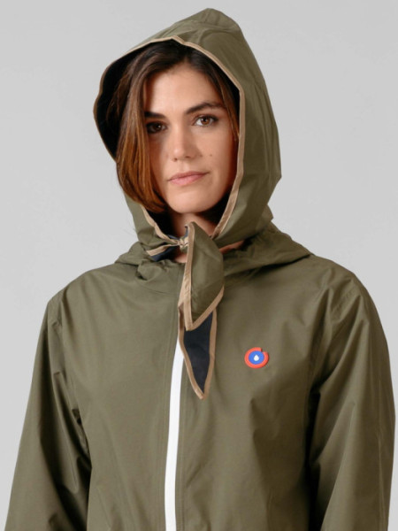 Chubasquero Goma Cintura Kaki