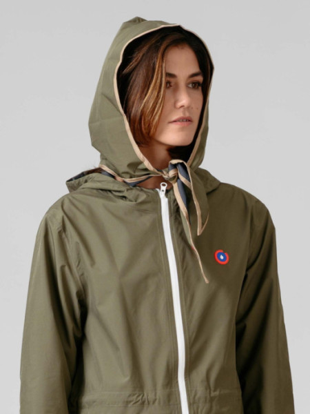 Chubasquero Goma Cintura Kaki