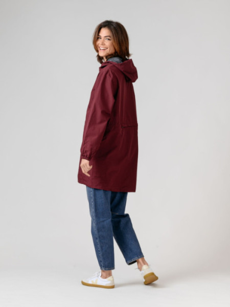 Chubasquero Goma Cintura Granate