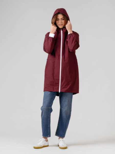 Chubasquero Goma Cintura Granate