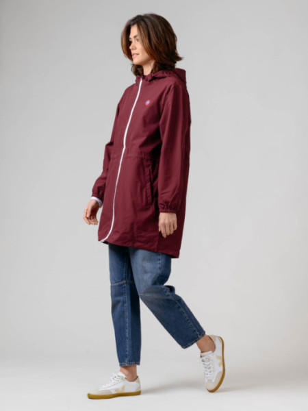 Chubasquero Goma Cintura Granate