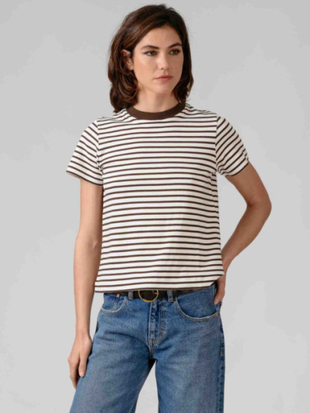 Camiseta Siracusa Rayas Marrón