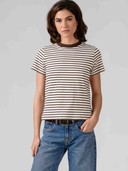 Camiseta Siracusa Rayas Marrón