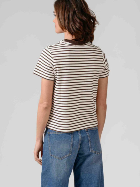 Camiseta Siracusa Rayas Marrón