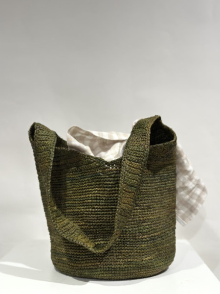 Bolso Rafia Bandolera Verde