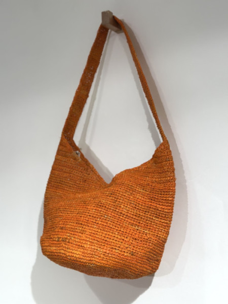Bolso Rafia Bandolera Naranja