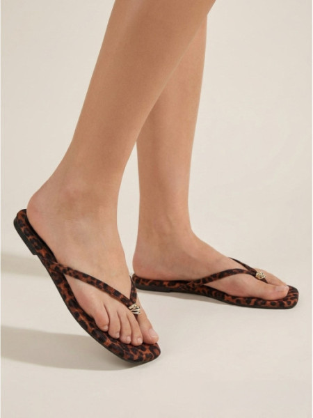 Sandalia Plana Leopardo