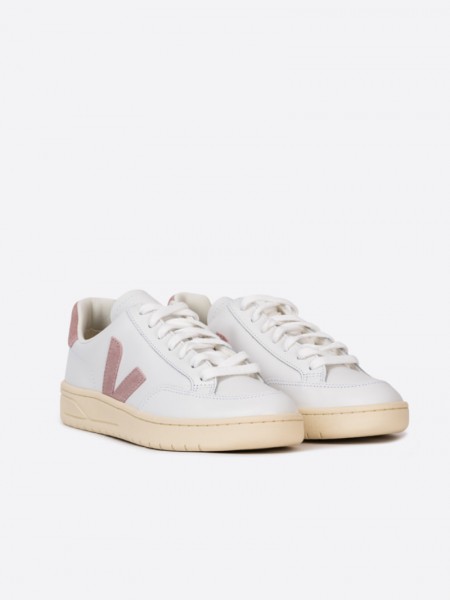 ZAPATILLA VEJA V12 CUERO BLANCO V BABE VEJA 