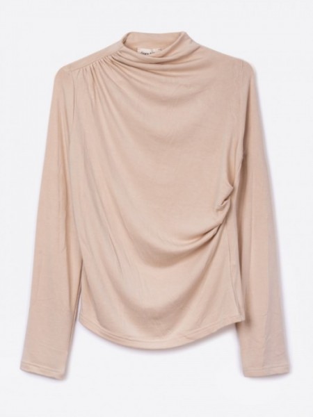 Top Fruncido Beige GRACE & MILA 