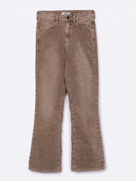 Pantalon Campana Micropana Beige FIVE JEANS 