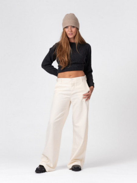 Pantalon Algodon Reciclado Crudo