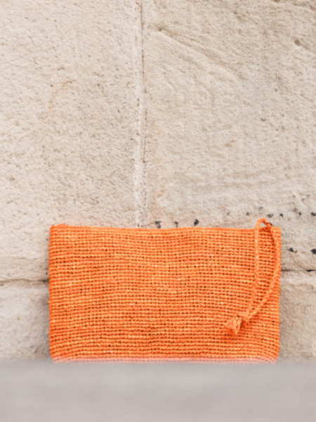 Cartera de Mano Básica Naranja