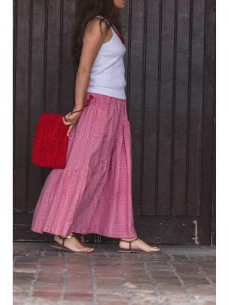 Cartera de Mano Básica Rojo