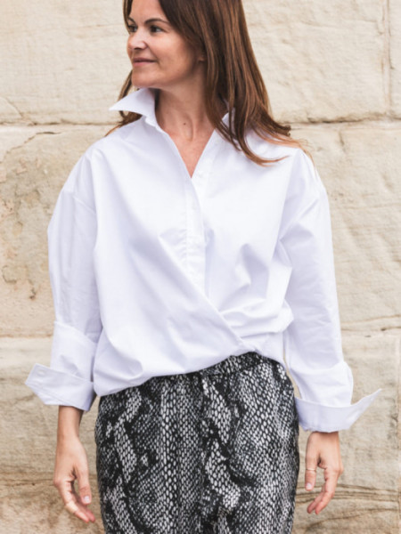 Camisa Niza Over Blanca