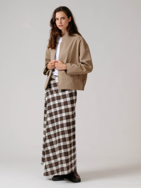 Falda Munich Cuadros Marron Falda Munich Cuadros Marron