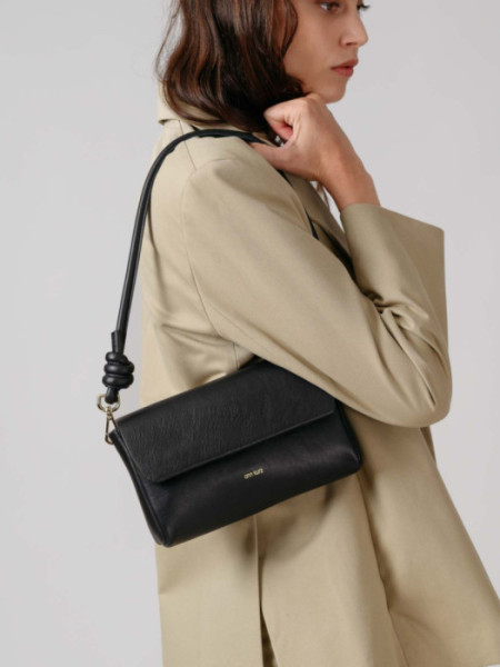 Bolso Cuero Cuadrado Negro Bolso Cuero Cuadrado Negro