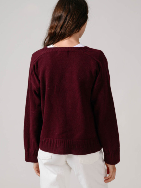 Jersey Pico Con Cashmere Mulberry Jersey Pico Con Cashmere Mulberry