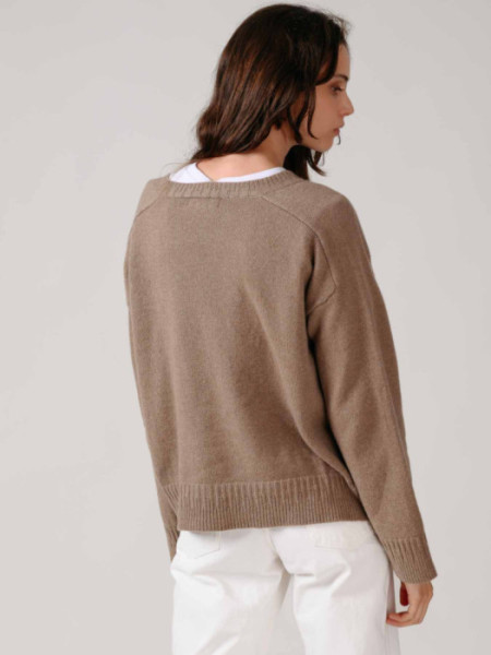 Jersey Pico Con Cashmere Topo Jersey Pico Con Cashmere Topo