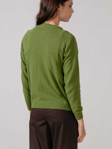 Jersey Nagano Cuello Redondo Verde Jersey Nagano Cuello Redondo Verde